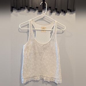 Hollister Lace Razor Back Tank Top
